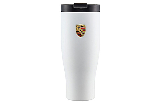 Porsche XL Thermos Mug - White : Suncoast Porsche Parts & Accessories